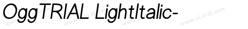 OggTRIAL LightItalic字体转换 OggTRIAL LightItalic字体转换